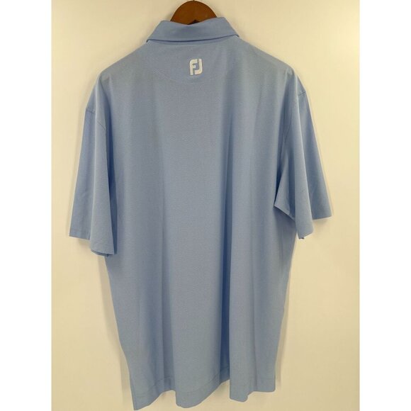 FootJoy XL ProDry Performance Golf Polo Shirt Light Blue RFGC Logo - Picture 7 of 11